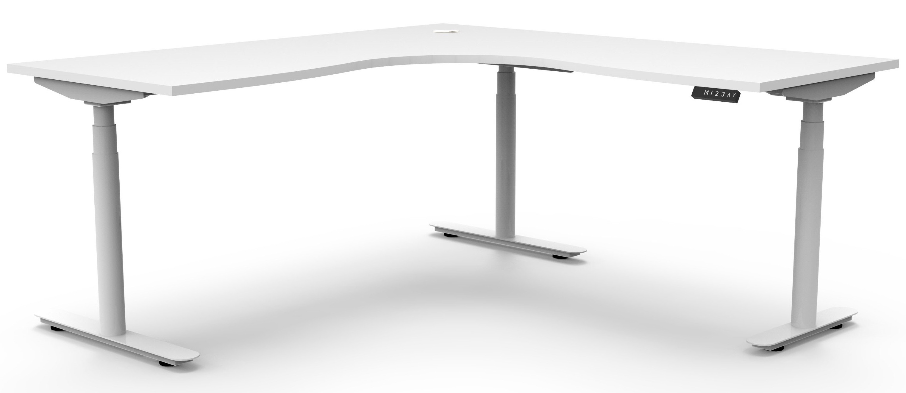 Halo+ Height Adjustable Corner Desk